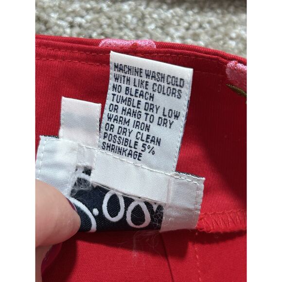 Lilly Pulitzer Vintage Apple Embroidered Red Mini Skirt Size 2 Back To School - Picture 5 of 8